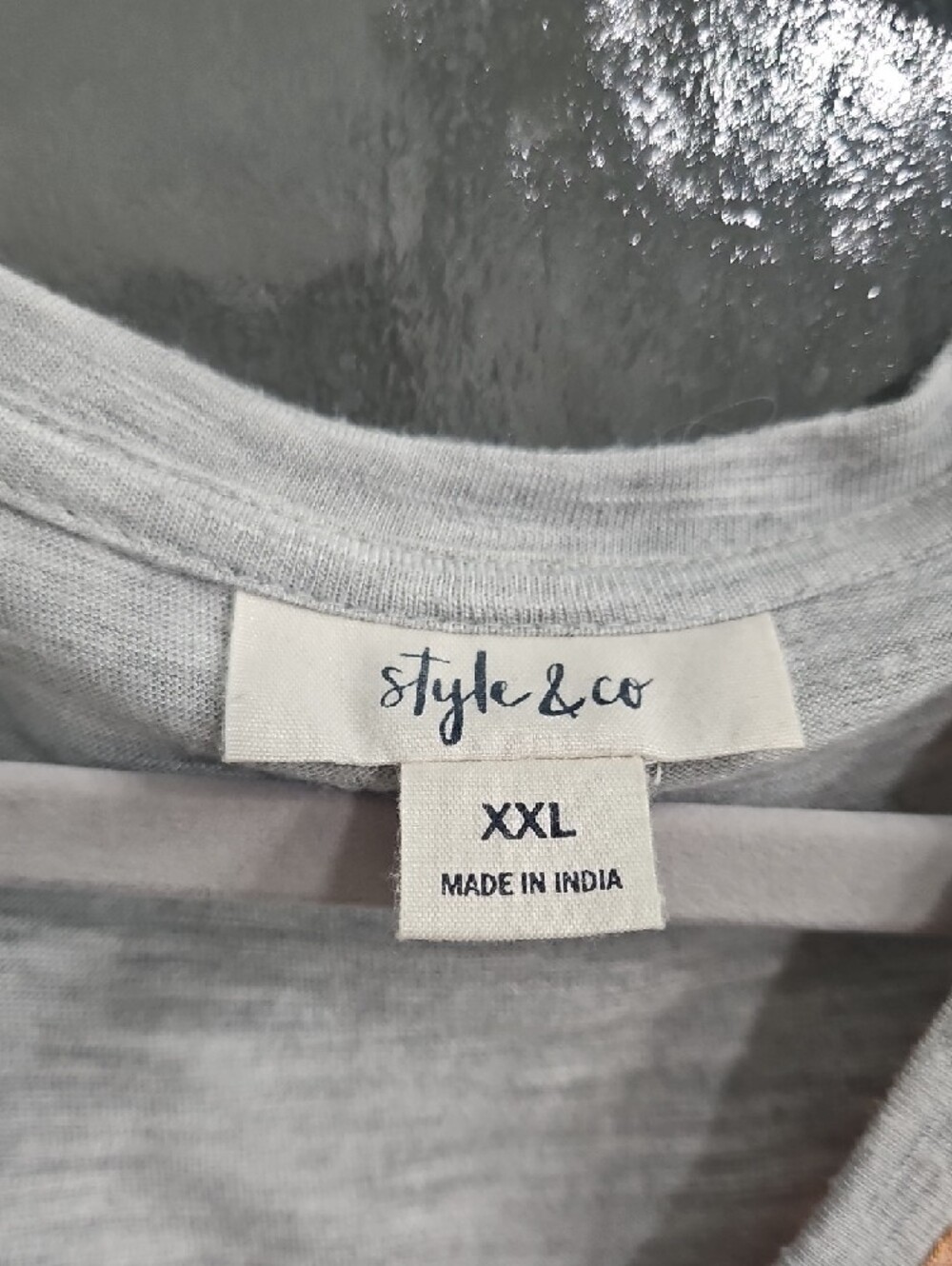 Style & Co. Light Gray Crewneck Tee - Soft Heather - Picture 2 of 5